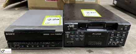 Sony HDV 1080i Digital HD Videocassette Recorder and JVC BR-HD50 DV Recorder