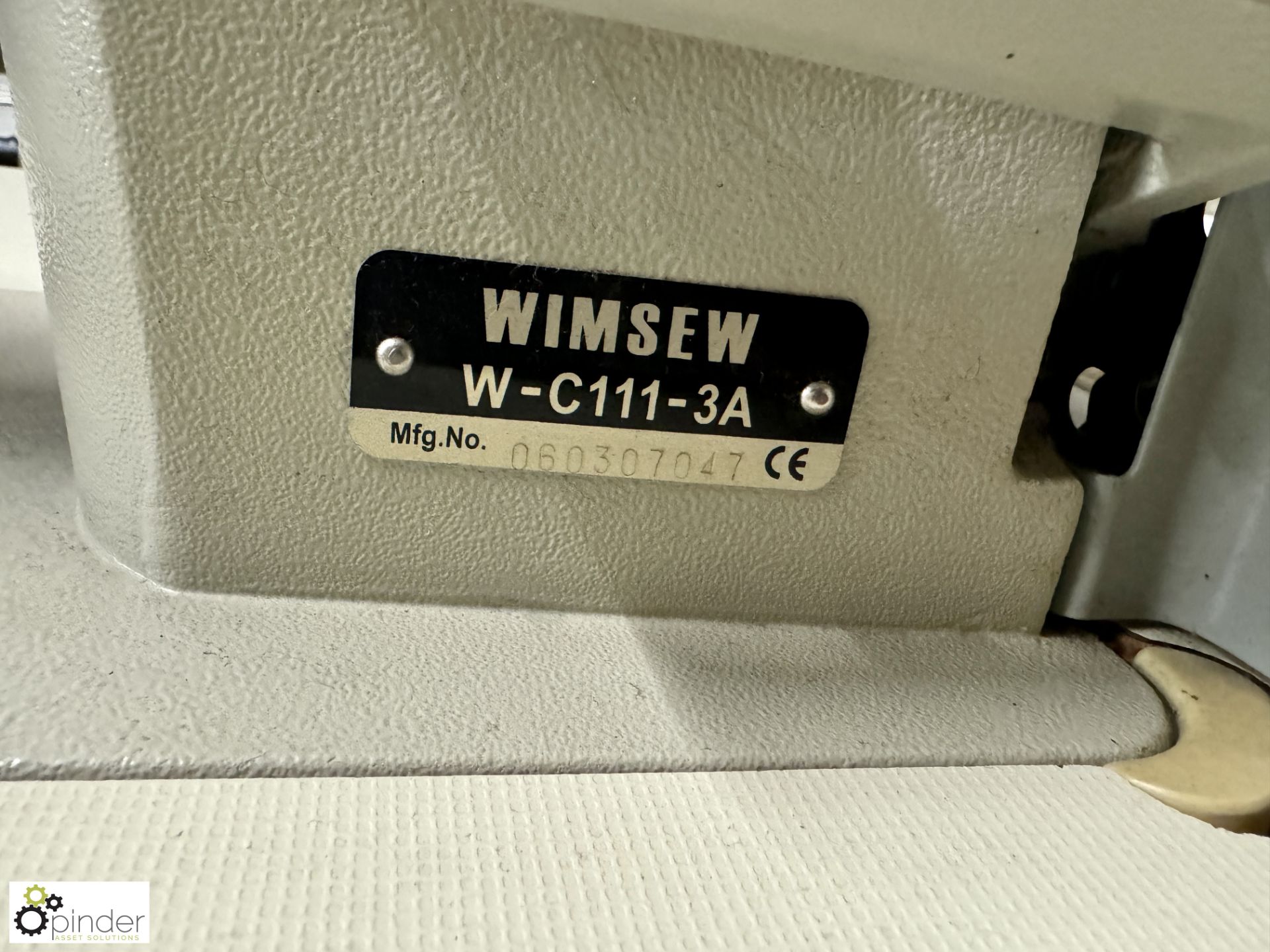 Wimsew W-C111-3A flat bed Lockstitch, 240volts - Image 3 of 5