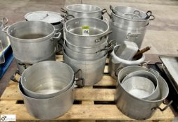 Quantity Cooking Pots, to pallet