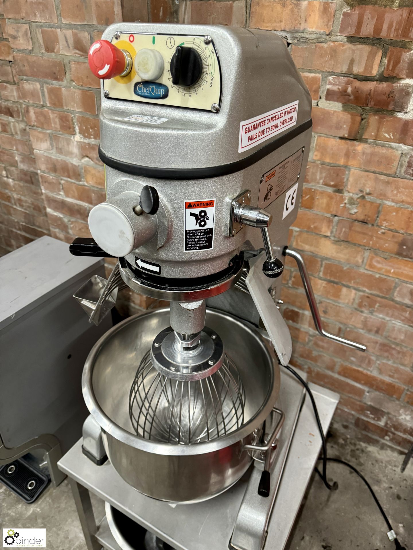 Spar Food Machinery SP-22HA-B Planetary Food Mixer, 240volts, with 2 bowls, whisk, dough hook, - Image 4 of 8
