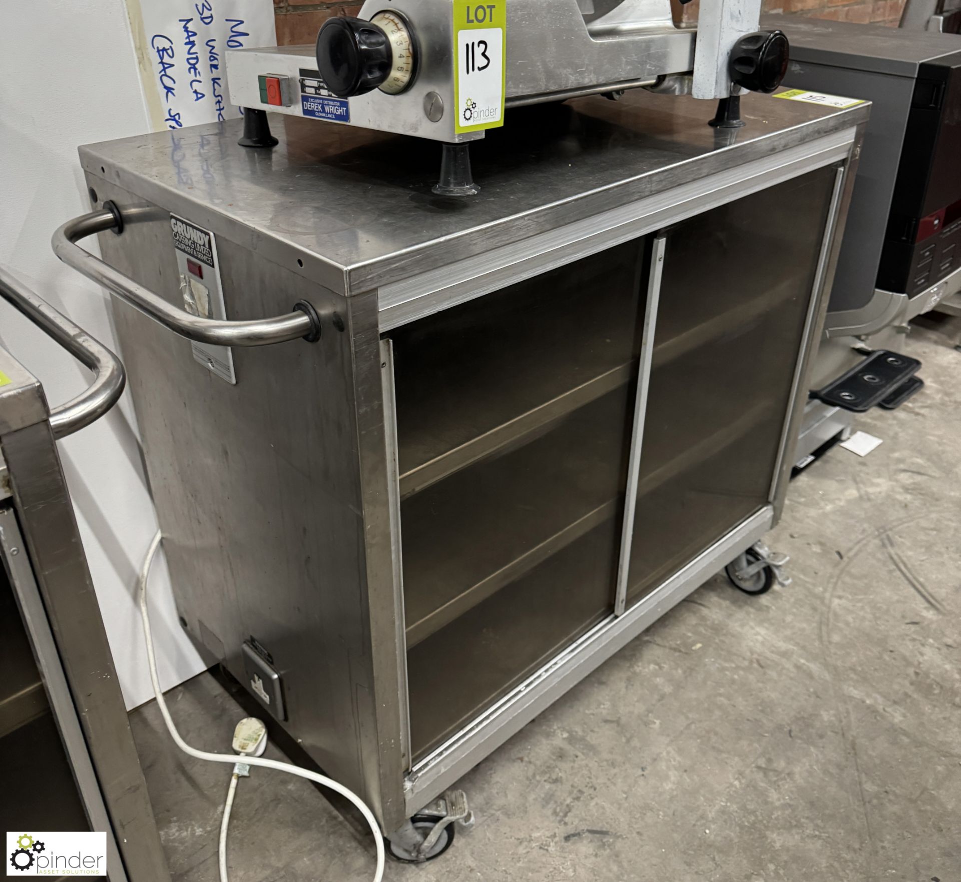 Grundy Maid stainless steel Heated Trolley, 240volts - Image 2 of 3