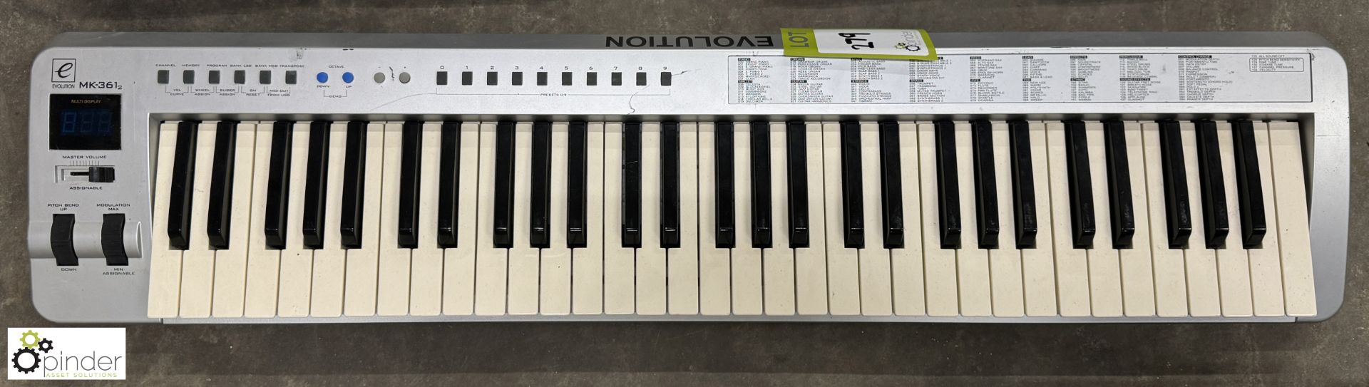 Evolution MK-361 Midi Keyboard