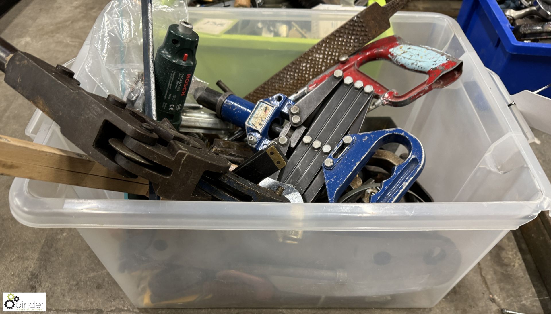 Quantity various Hand Tools including pop riveter, files, etc, to bin - Image 3 of 4
