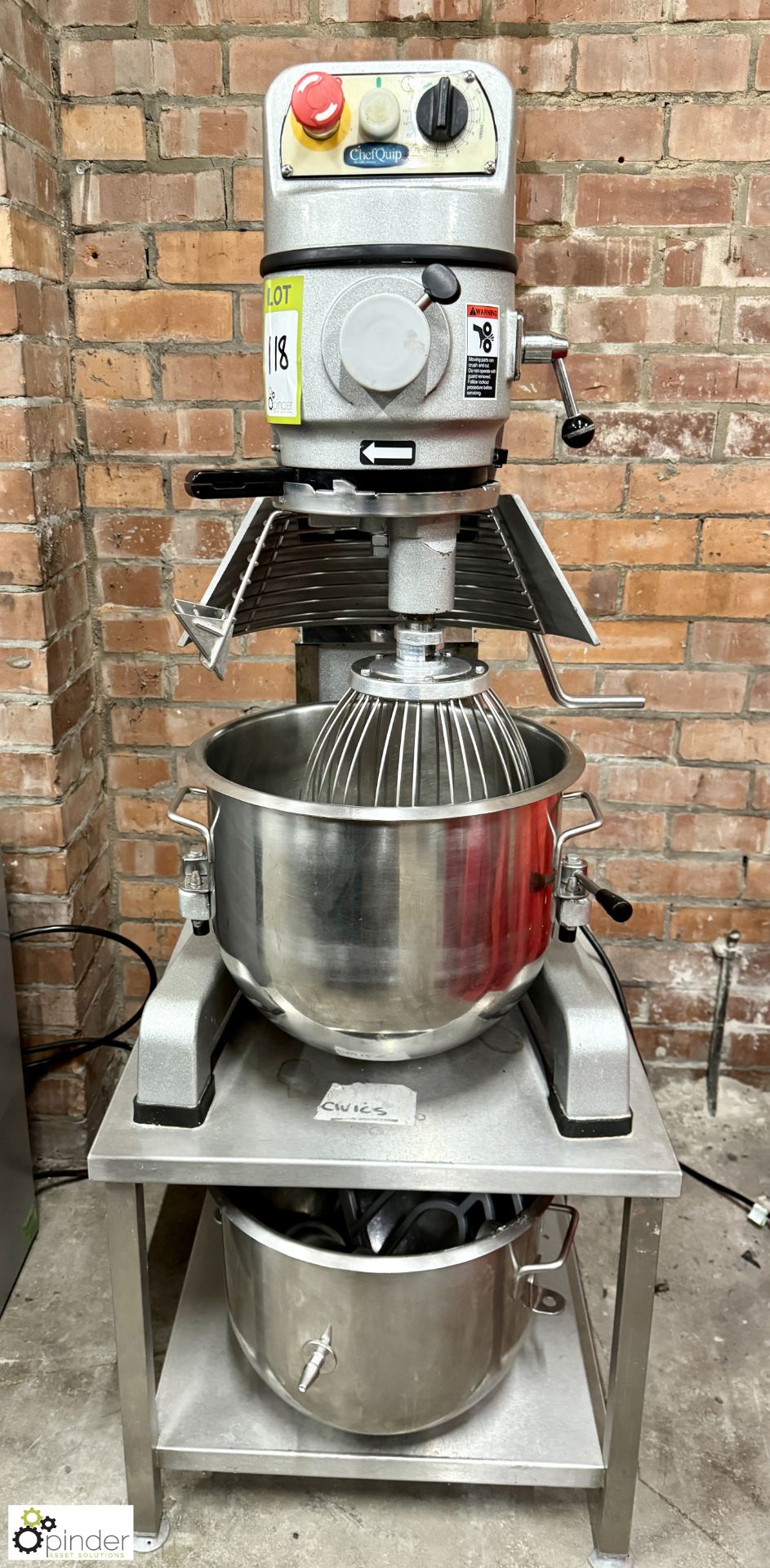 Spar Food Machinery SP-22HA-B Planetary Food Mixer, 240volts, with 2 bowls, whisk, dough hook, - Image 2 of 8