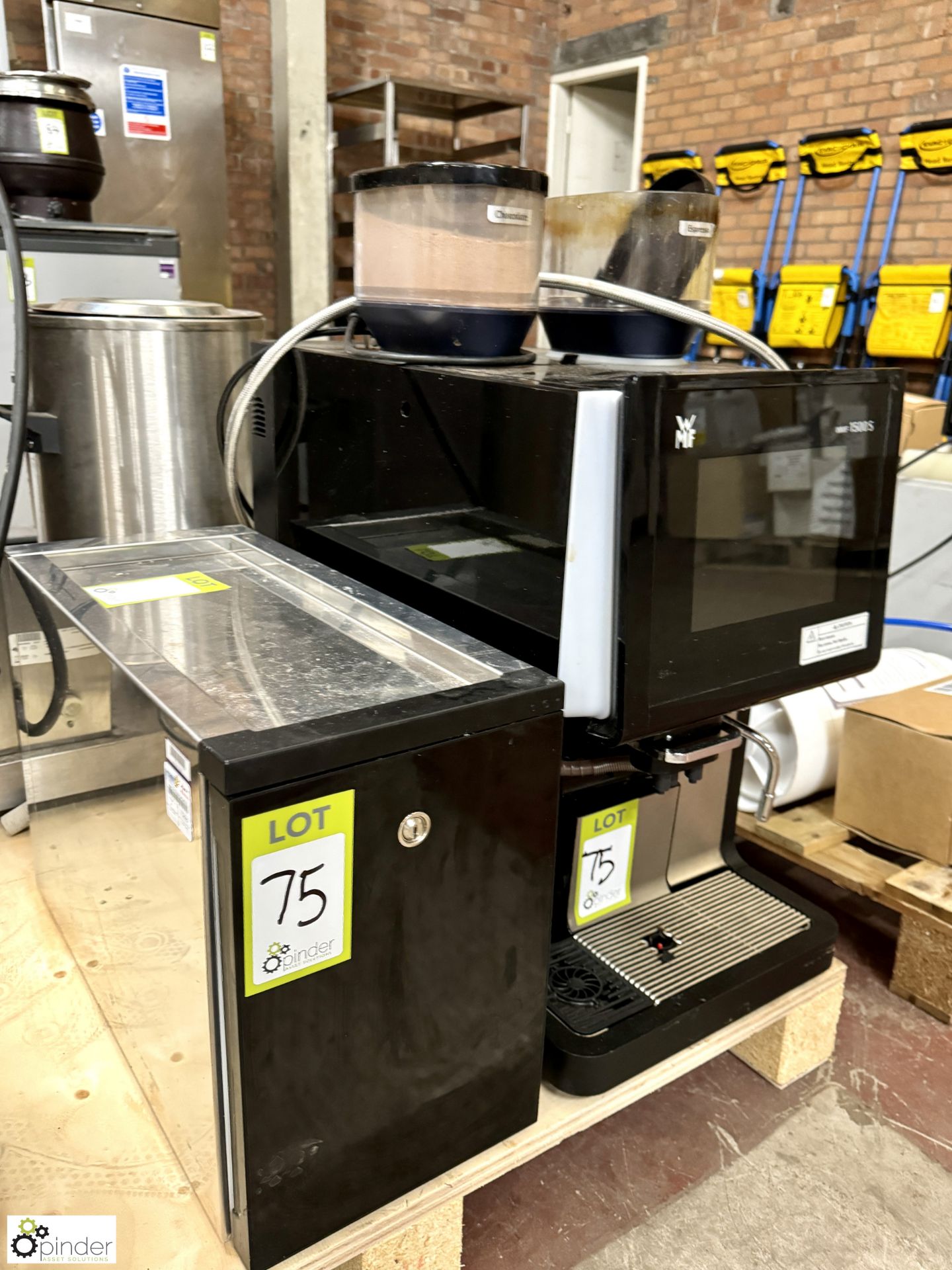 WMF 1500S Coffee and Hot Chocolate Machine, 240volts, with milk fridge - Image 2 of 4