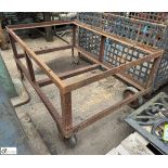 Vintage fabricated Trolley Frame, 1190mm x 770mm x 570mm