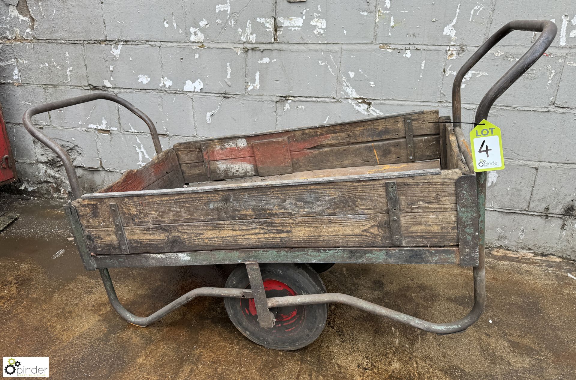 Vintage tubular framed Cart, 1250mm x 680mm x 650mm