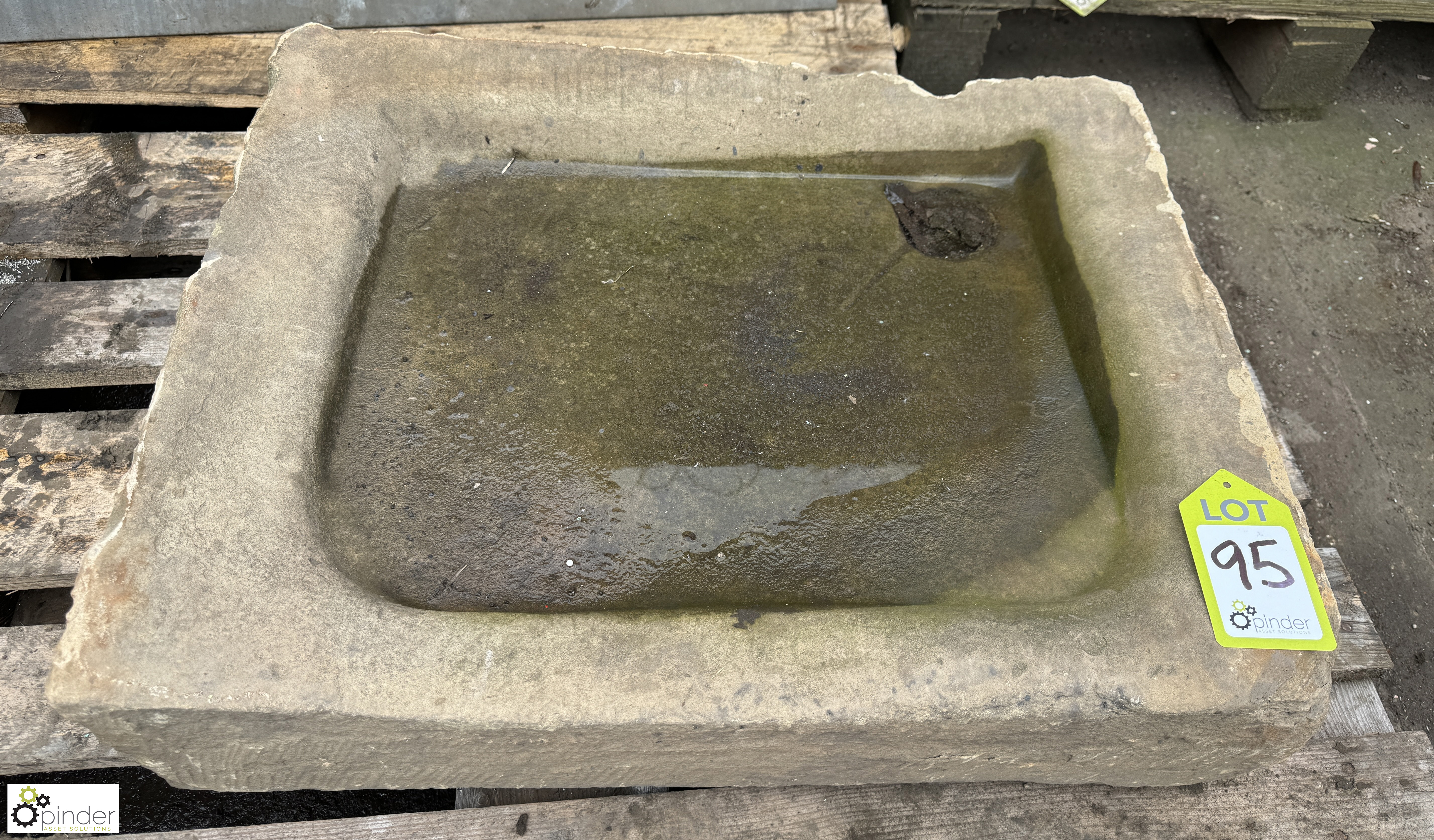 Yorkshire stone Sink, 700mm x 530mm x 140mm - Bild 2 aus 4