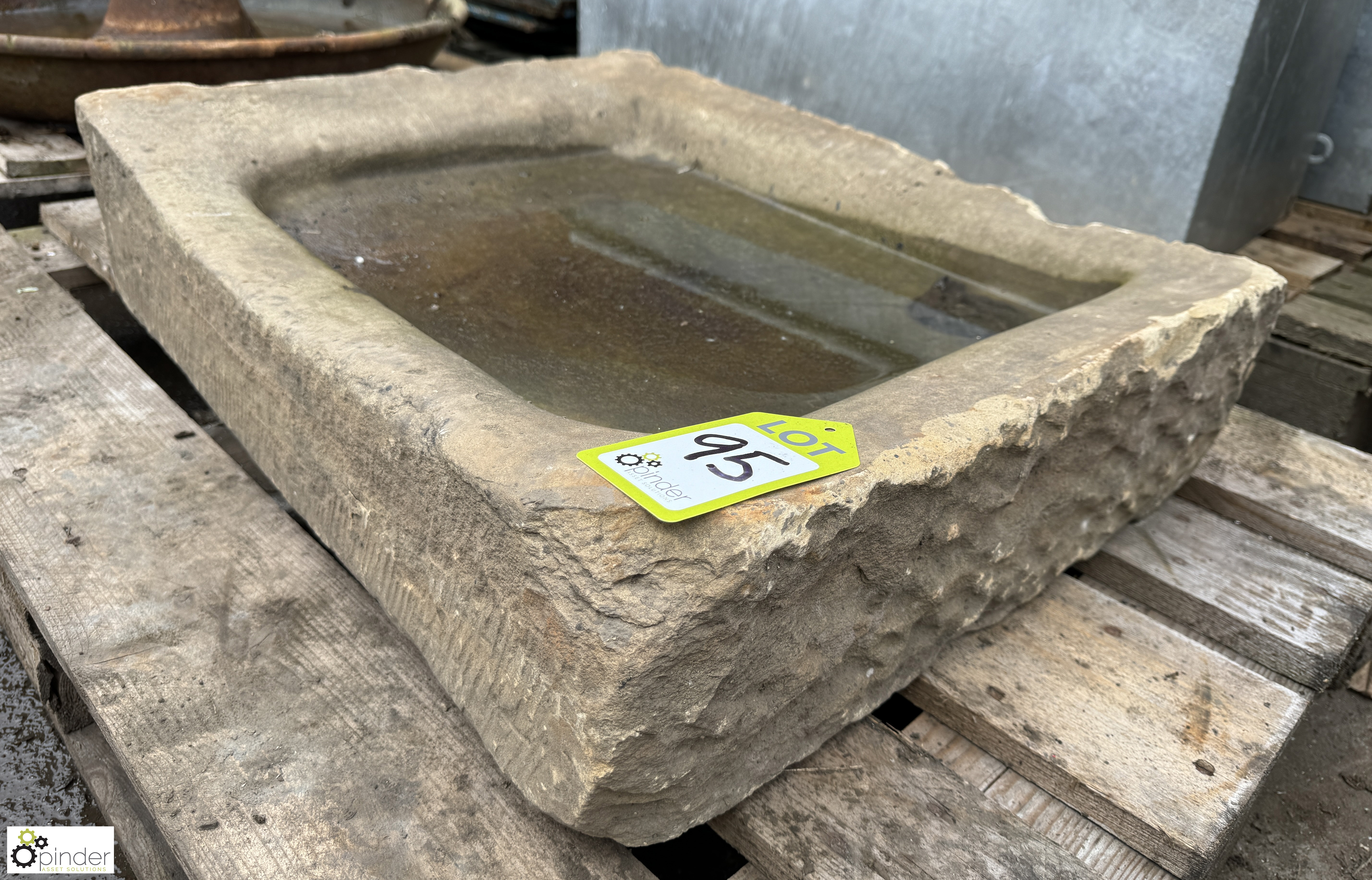 Yorkshire stone Sink, 700mm x 530mm x 140mm - Bild 3 aus 4