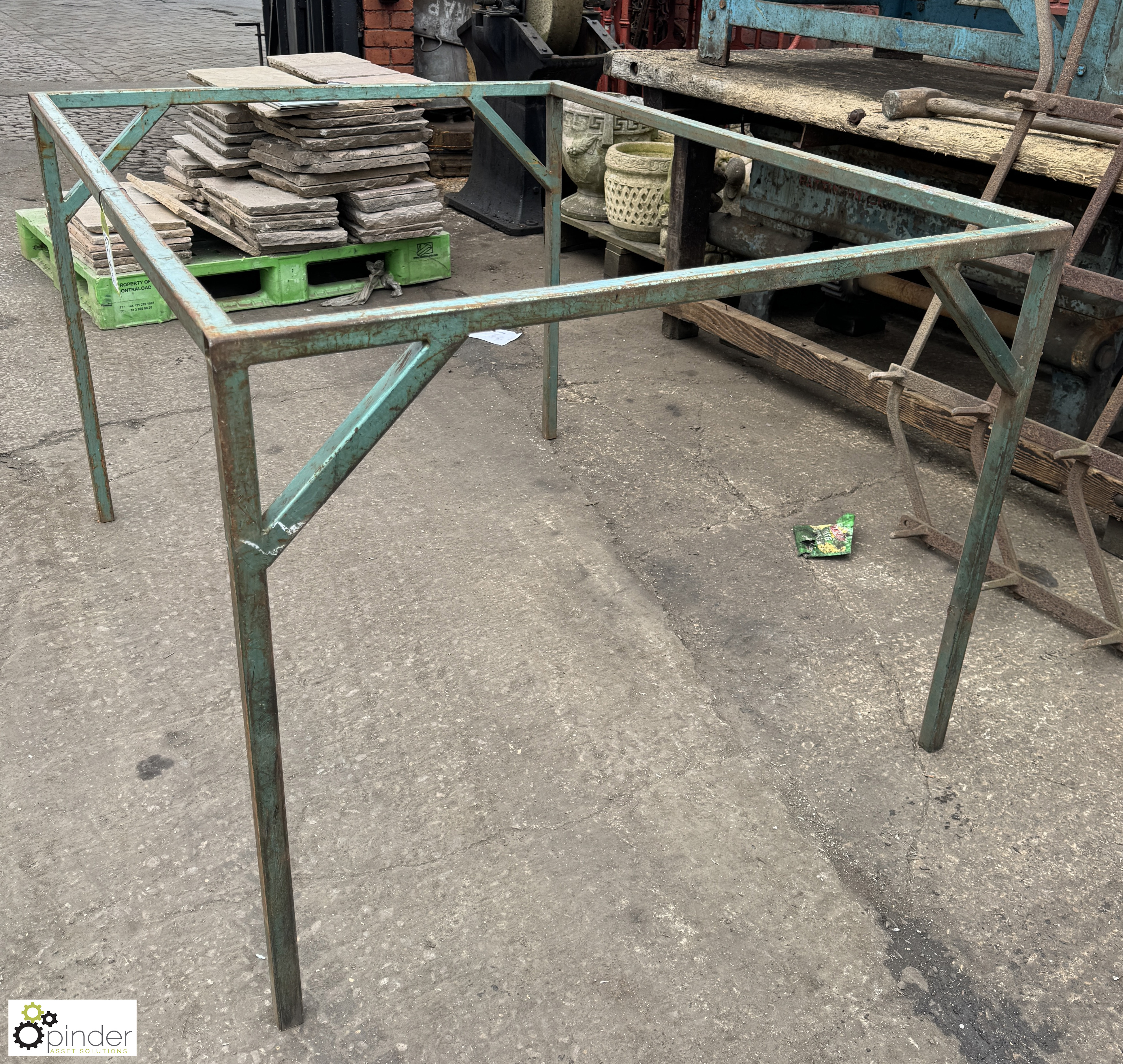 Pair fabricated Bench Frames, 1460mm x 1100mm x 890mm - Image 3 of 5