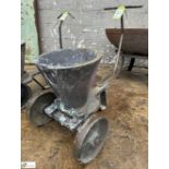 Vintage cast iron mobile Foundry Crucible