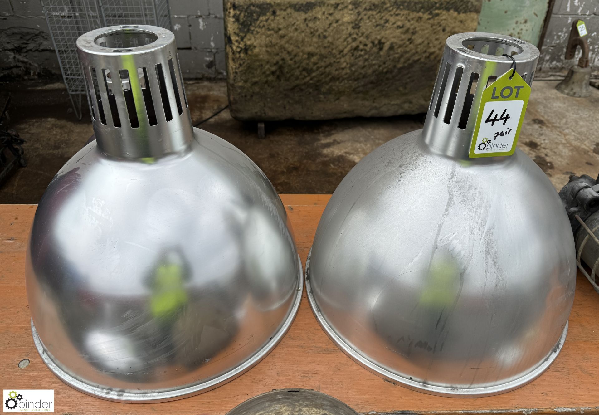 Pair industrial Light Diffusers, 470mm diameter x 440mm high