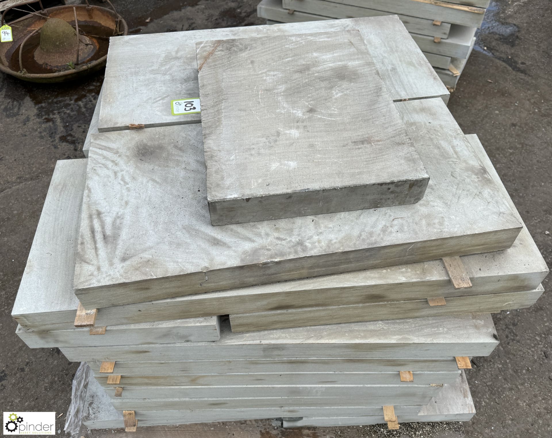 Pallet Sandstone Slabs from Millstone grit, various lengths x 450mm x 75mm - Image 5 of 6