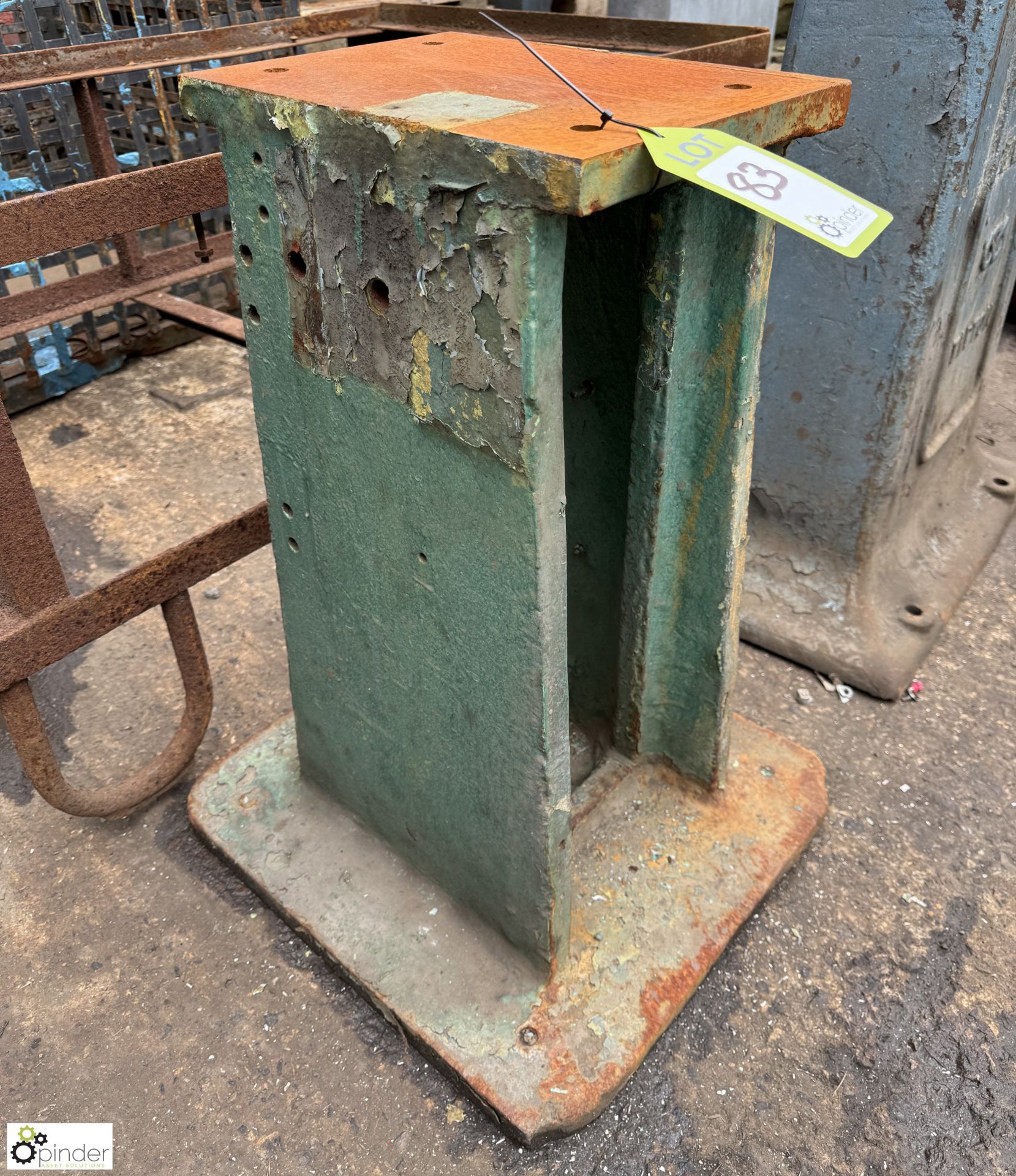 Vintage cast iron Machine Stand, 630mm tall - Image 2 of 4