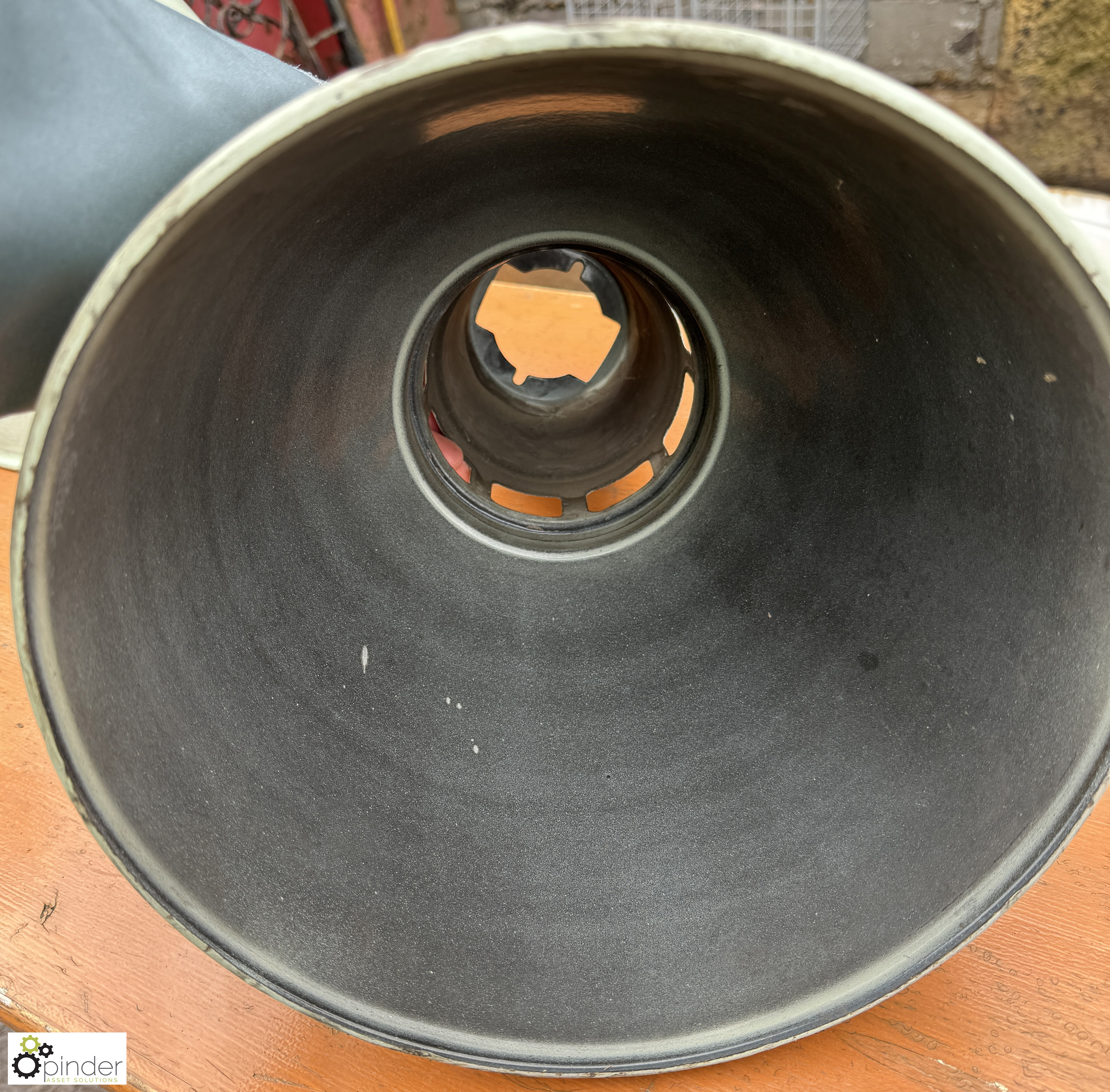 Pair AEI Lamp and Lighting Company factory pendent Lamp Shades, 260mm diameter x 370mm, unused - Image 3 of 4