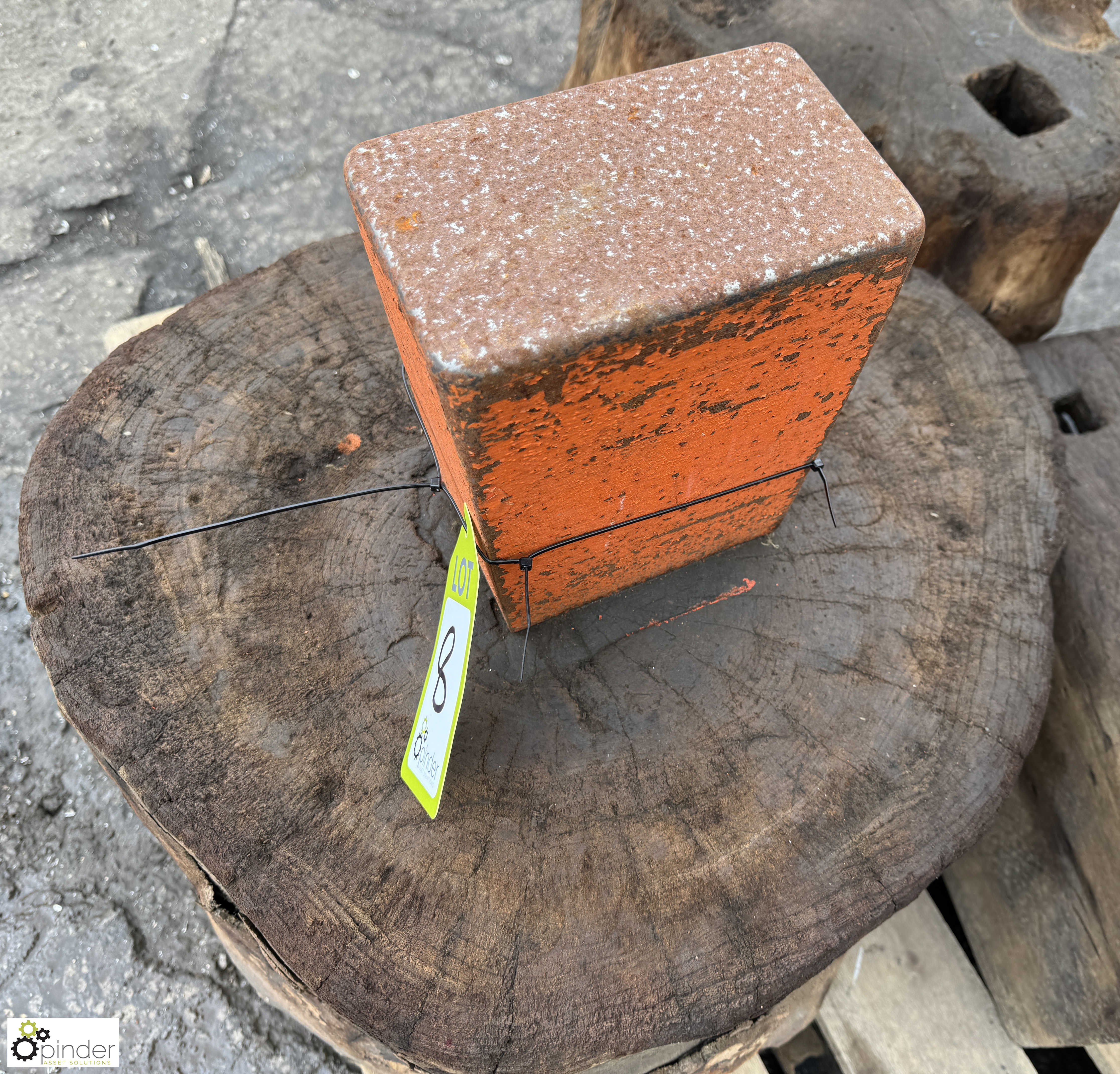 Victorian Silversmith’s Anvil, mounted on oak base, from British Silverware, Sheffield - Image 5 of 6