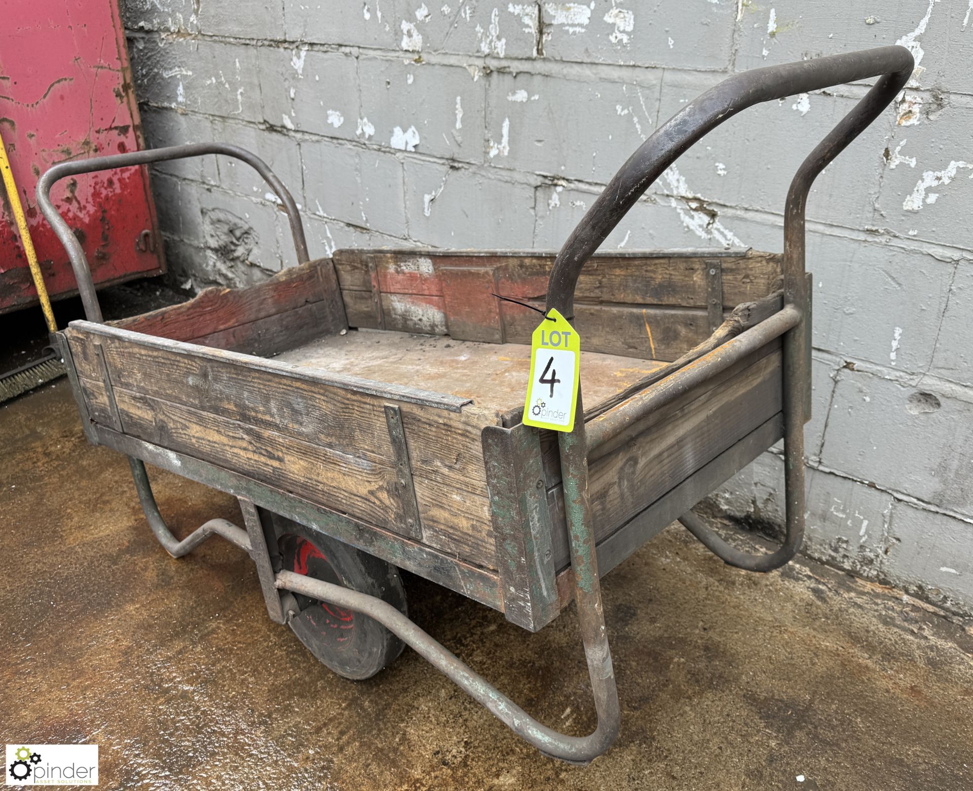 Vintage tubular framed Cart, 1250mm x 680mm x 650mm - Image 3 of 4