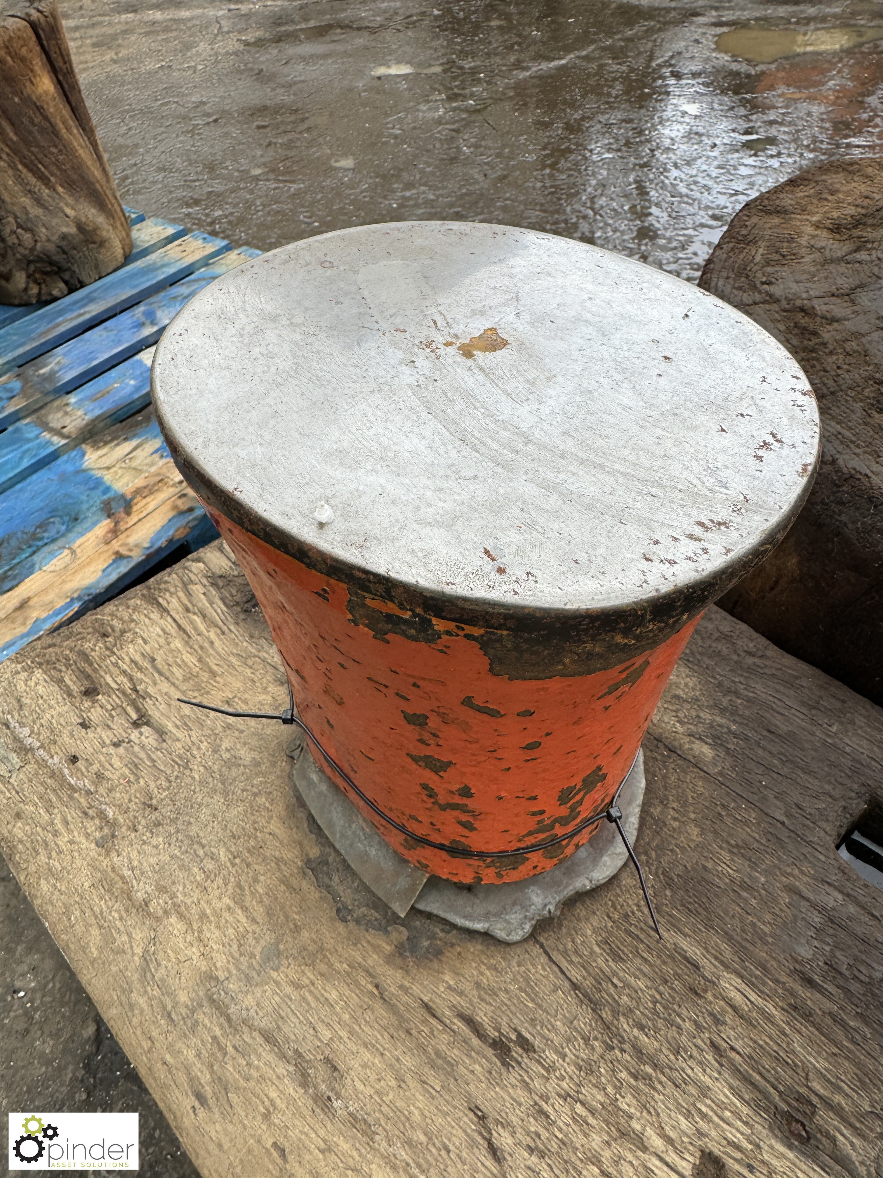 Victorian Silversmith’s Anvil, mounted on oak base, from British Silverware, Sheffield - Image 6 of 7