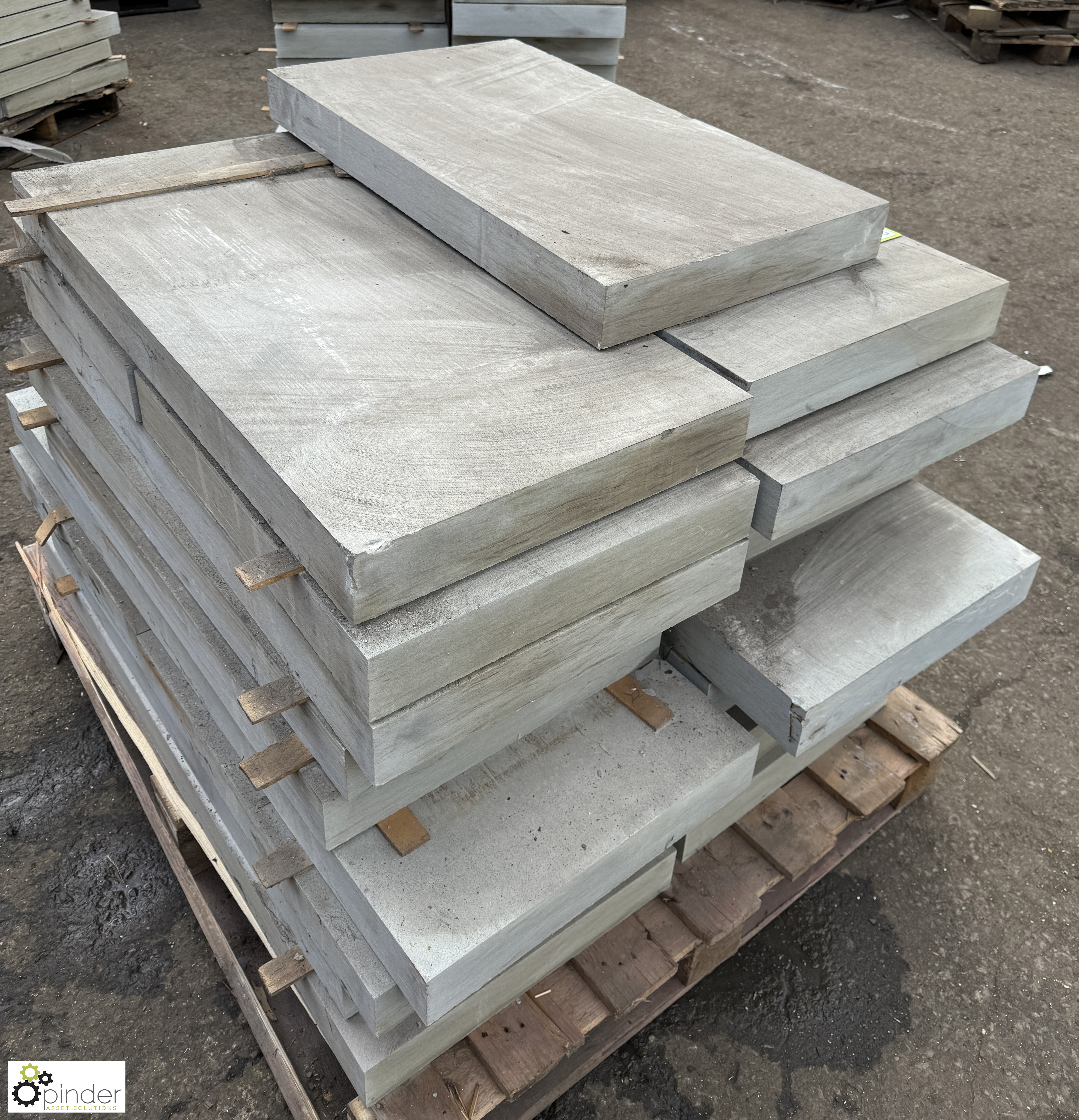 19 Sandstone Slabs from Millstone grit, 920mm x 450mm x 75mm - Image 4 of 5