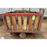 Vintage steel framed Mill Cart, 1070mm x 620mm x 850mm