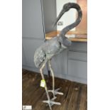 Bronze Statue Crane, 1400mm tall