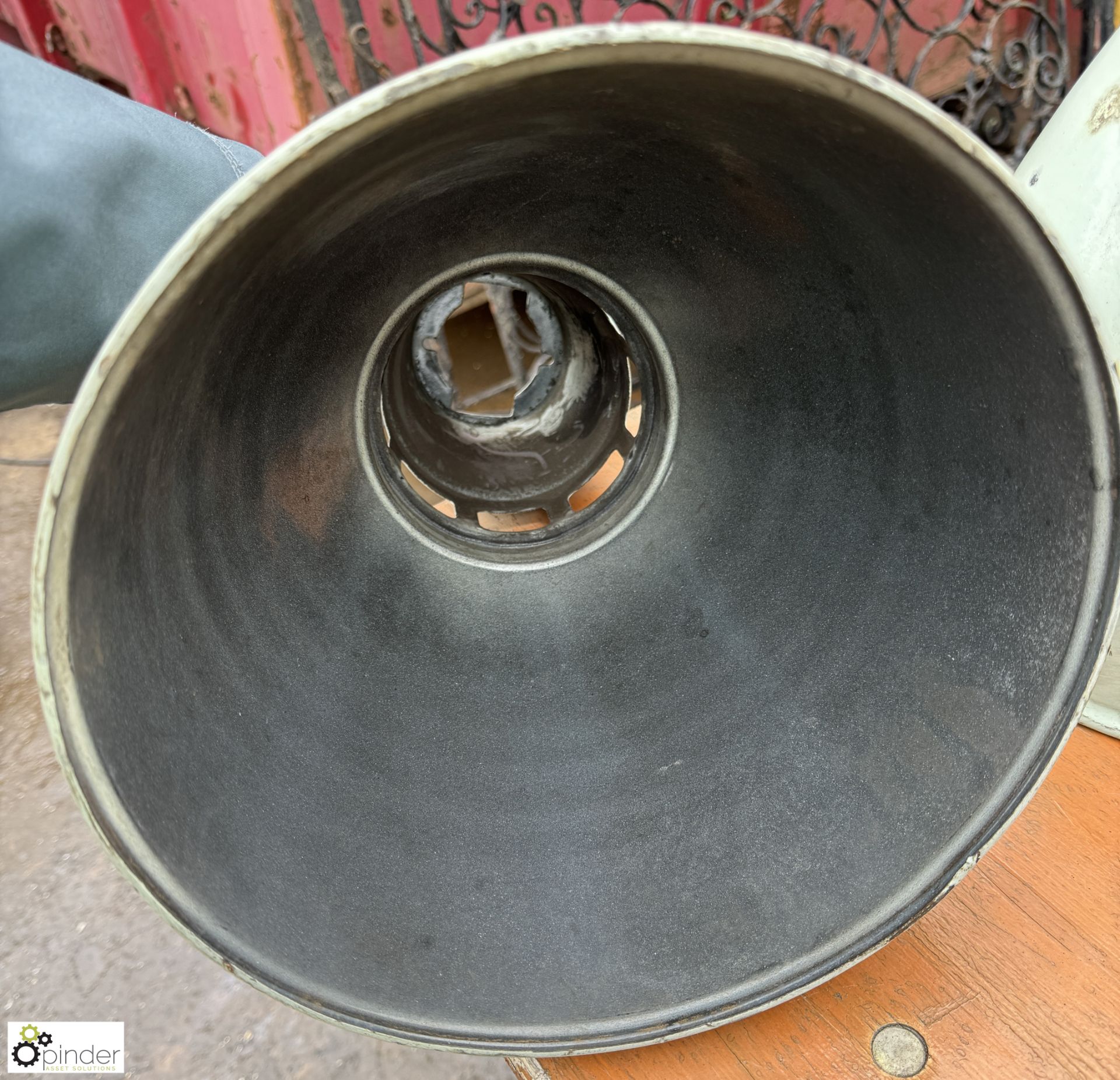 Pair AEI Lamp and Lighting Company factory pendent Lamp Shades, 260mm diameter x 370mm, unused - Image 3 of 4