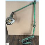 Vintage industrial angle poise Bench Lamp, 240volts