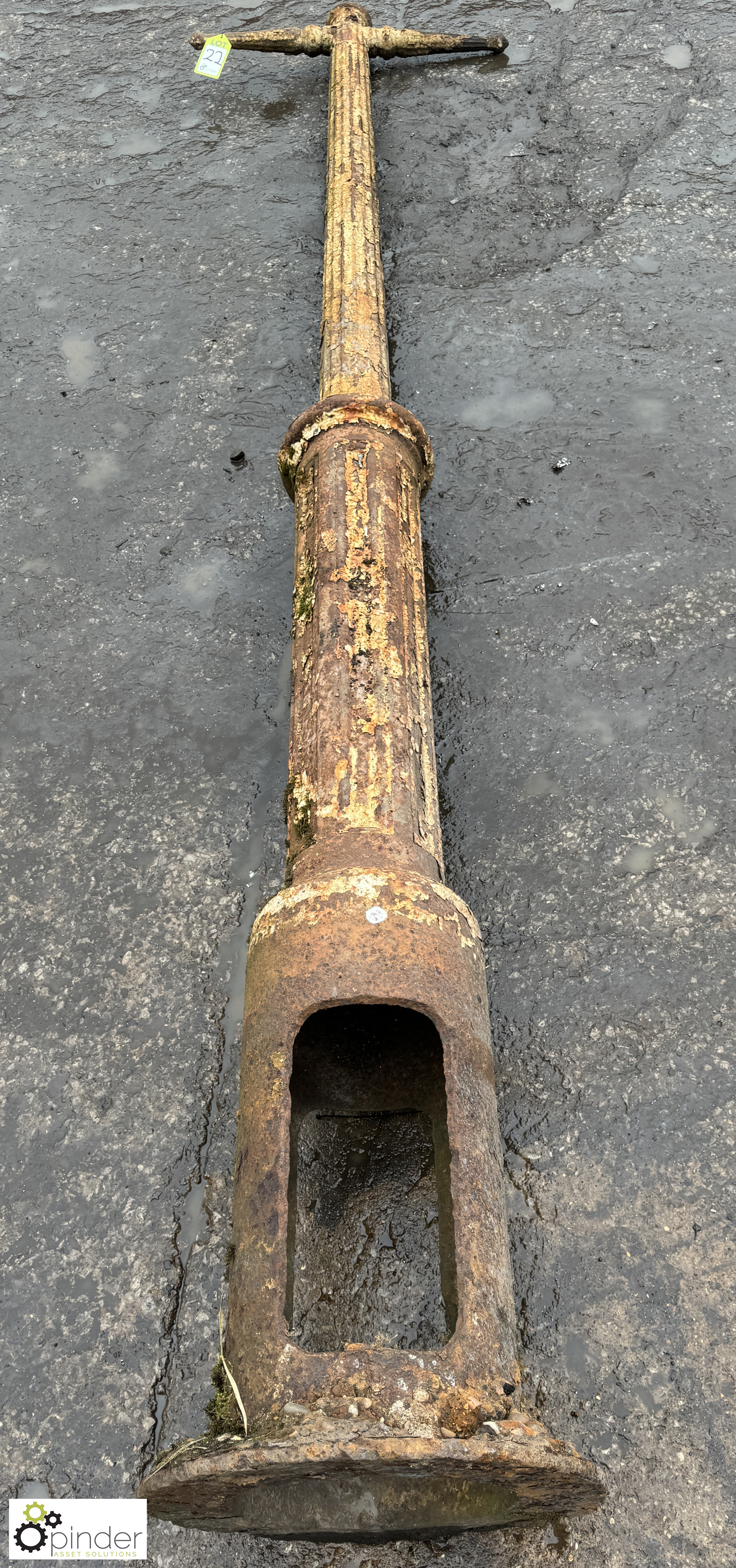 Victorian cast iron Lamp Post, 3400mm full length
