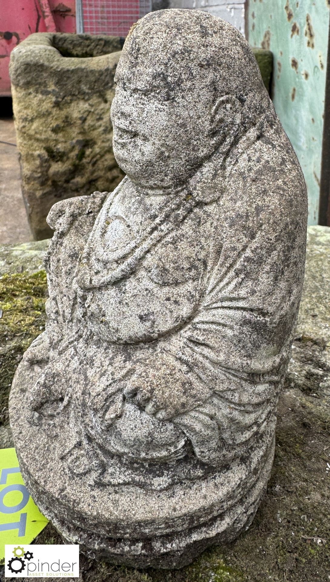 Reconstituted stone Buddha, 240mm - Image 2 of 4