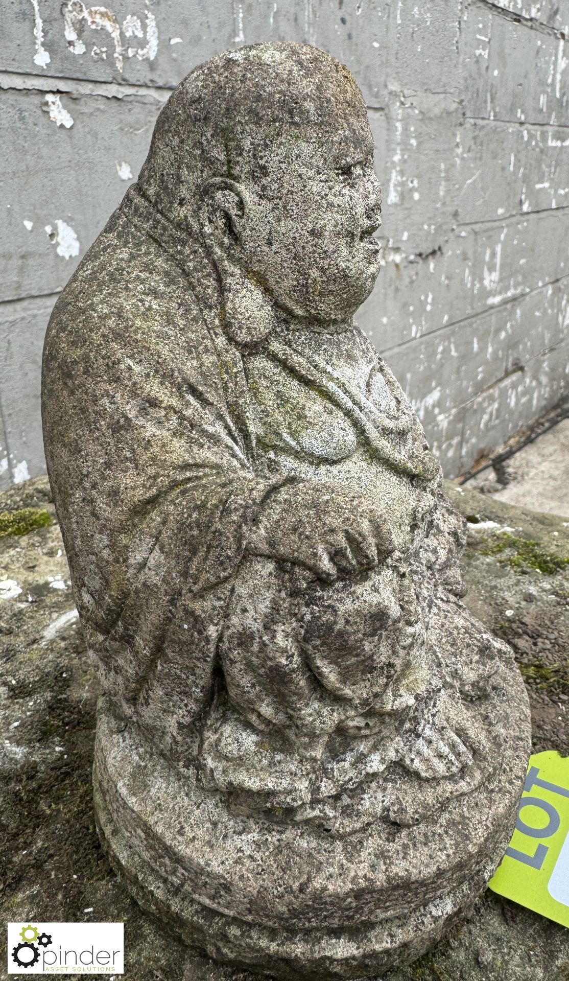 Reconstituted stone Buddha, 240mm - Image 3 of 4
