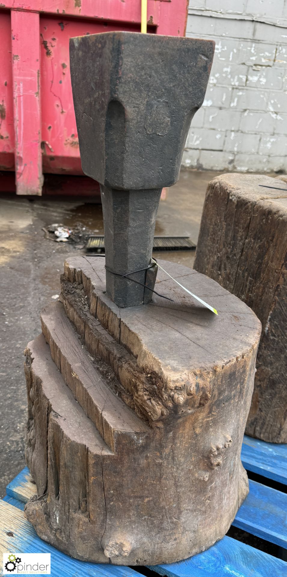 Victorian Silversmith’s Anvil, mounted on oak base, from British Silverware, Sheffield - Image 4 of 7