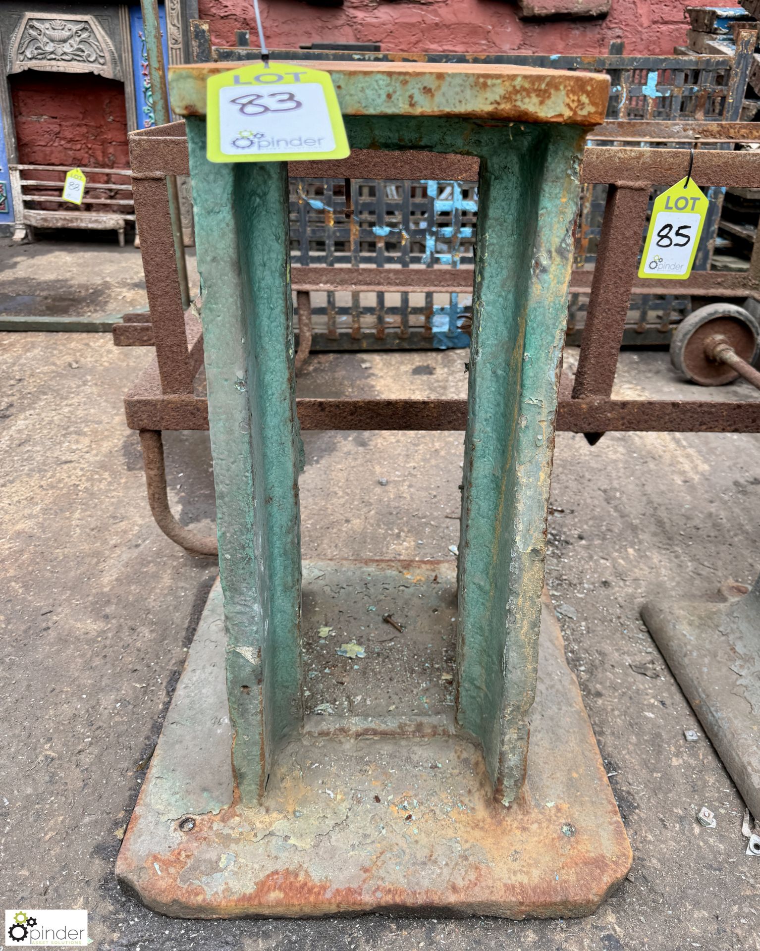 Vintage cast iron Machine Stand, 630mm tall