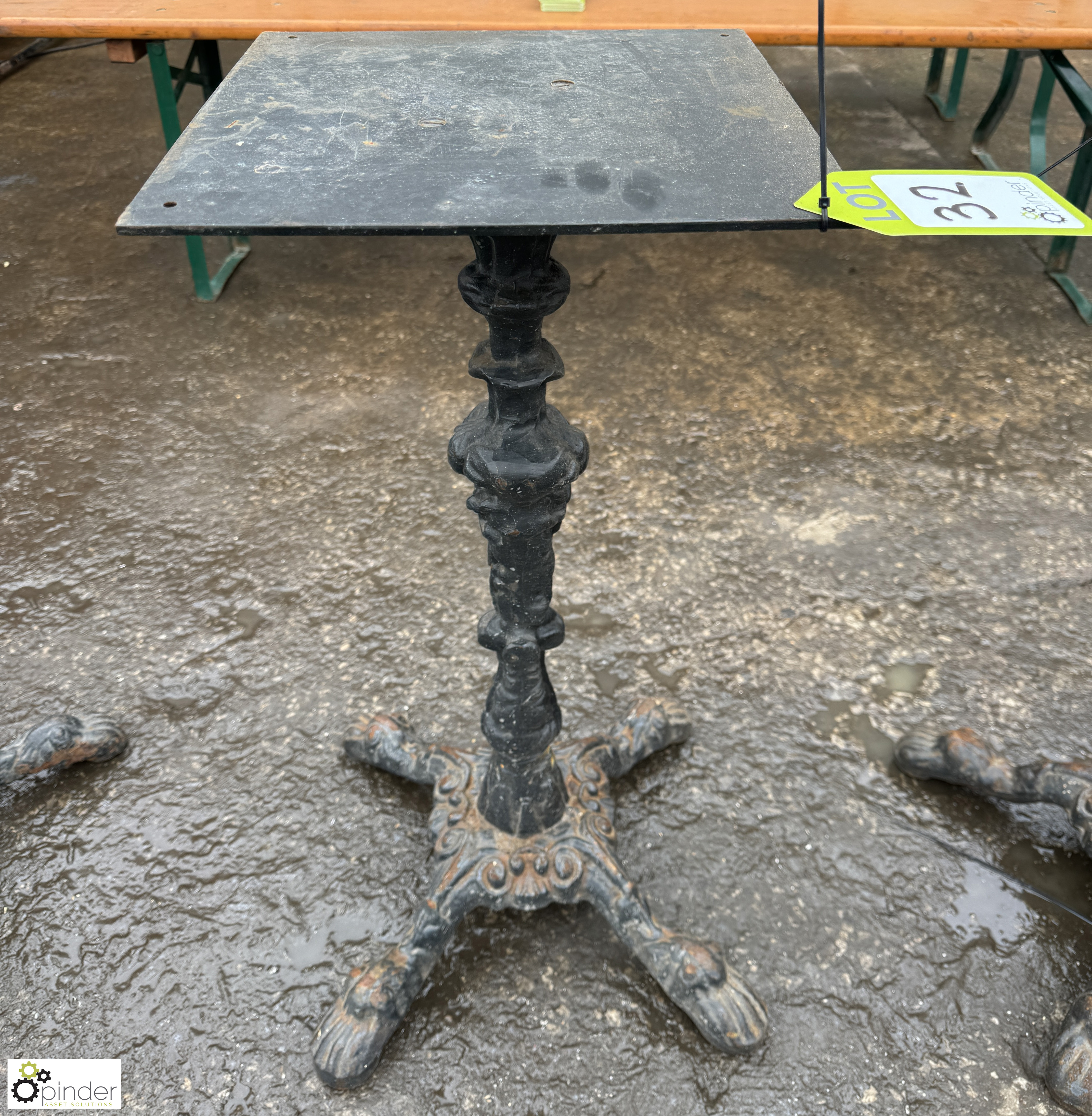 Victorian cast iron Britannia Bar Table Base, 685mm high