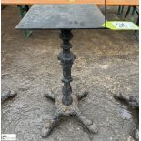 Victorian cast iron Britannia Bar Table Base, 685mm high