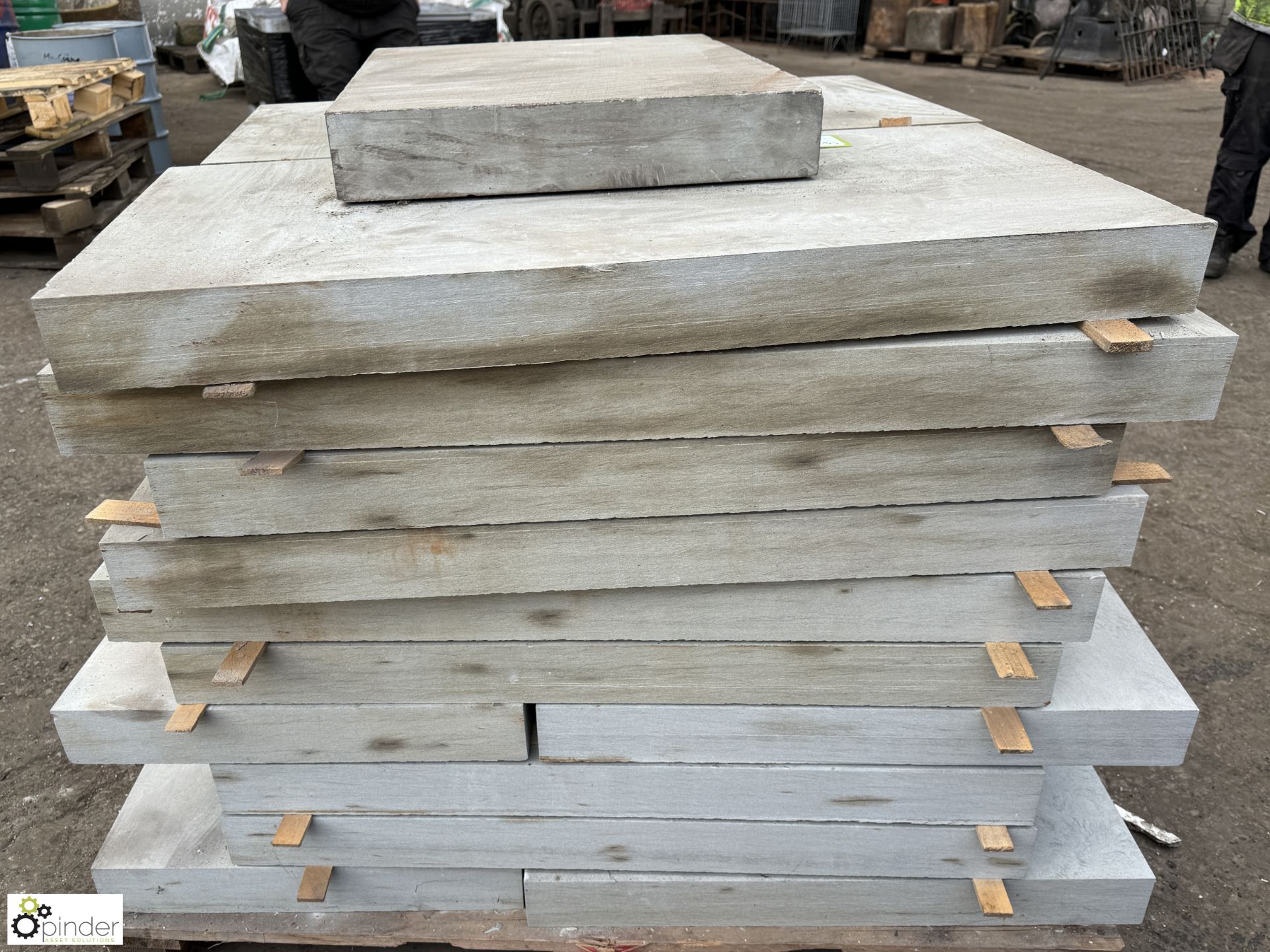 Pallet Sandstone Slabs from Millstone grit, various lengths x 450mm x 75mm - Image 2 of 6