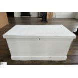 Antique painted Pine Chest, 870mm x 480mm x 430mm