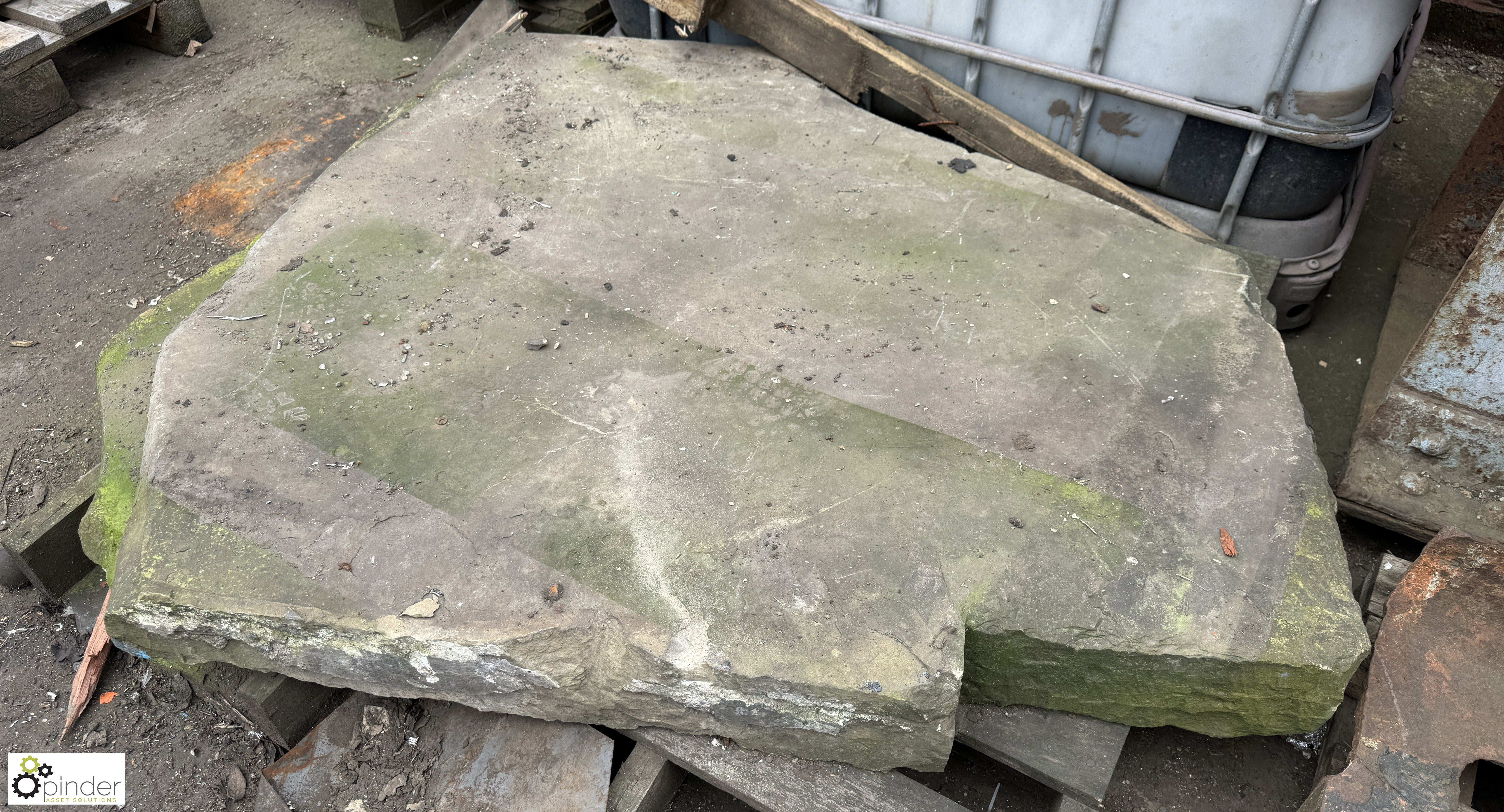 Yorkshire stone Slab, 1250mm x 1050mm x 120mm - Image 3 of 4