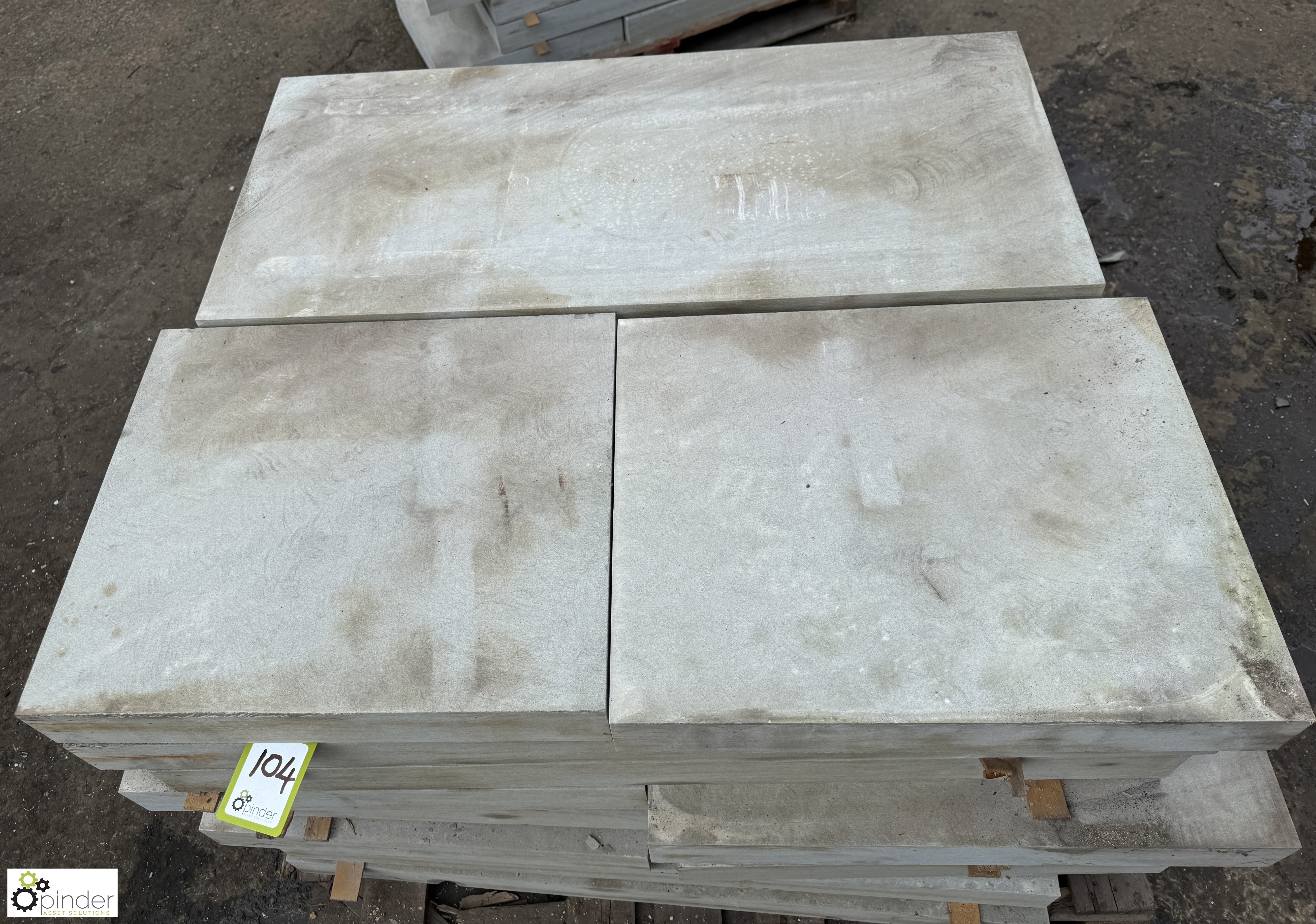 Pallet Sandstone Slabs from Millstone grit, various lengths x 450mm x 75mm - Image 6 of 7