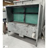Galvanised Extraction Booth, 240volts, working area 1700mm x 440mm x 850mm