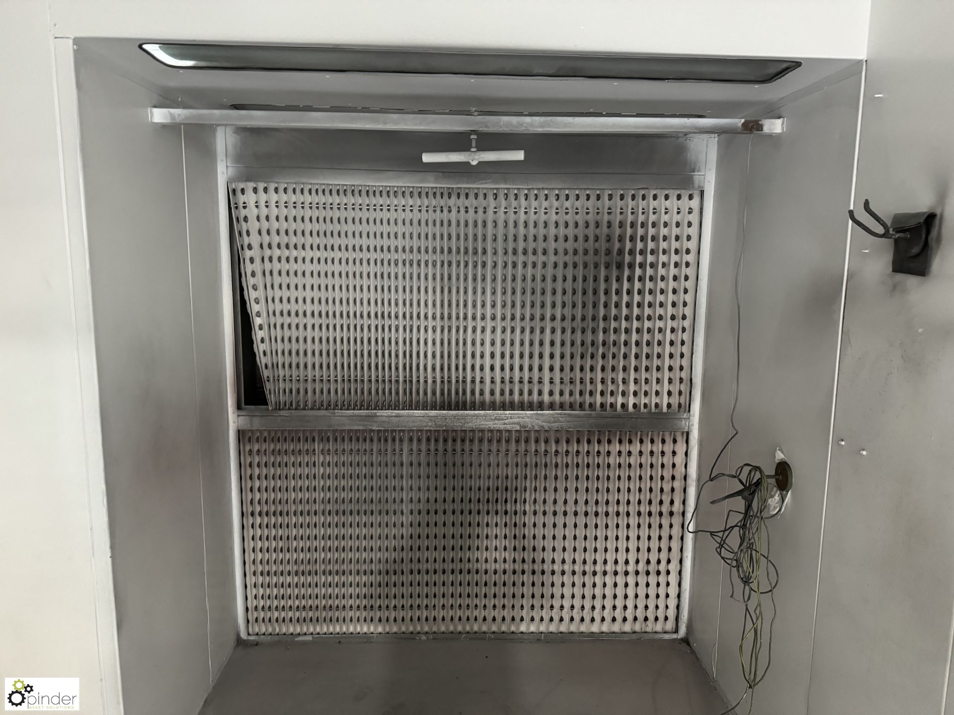 Greenair galvanised combined Wheel Spray Booth and gas fired Curing Oven, spray booth 1800mm x 900mm - Image 12 of 18