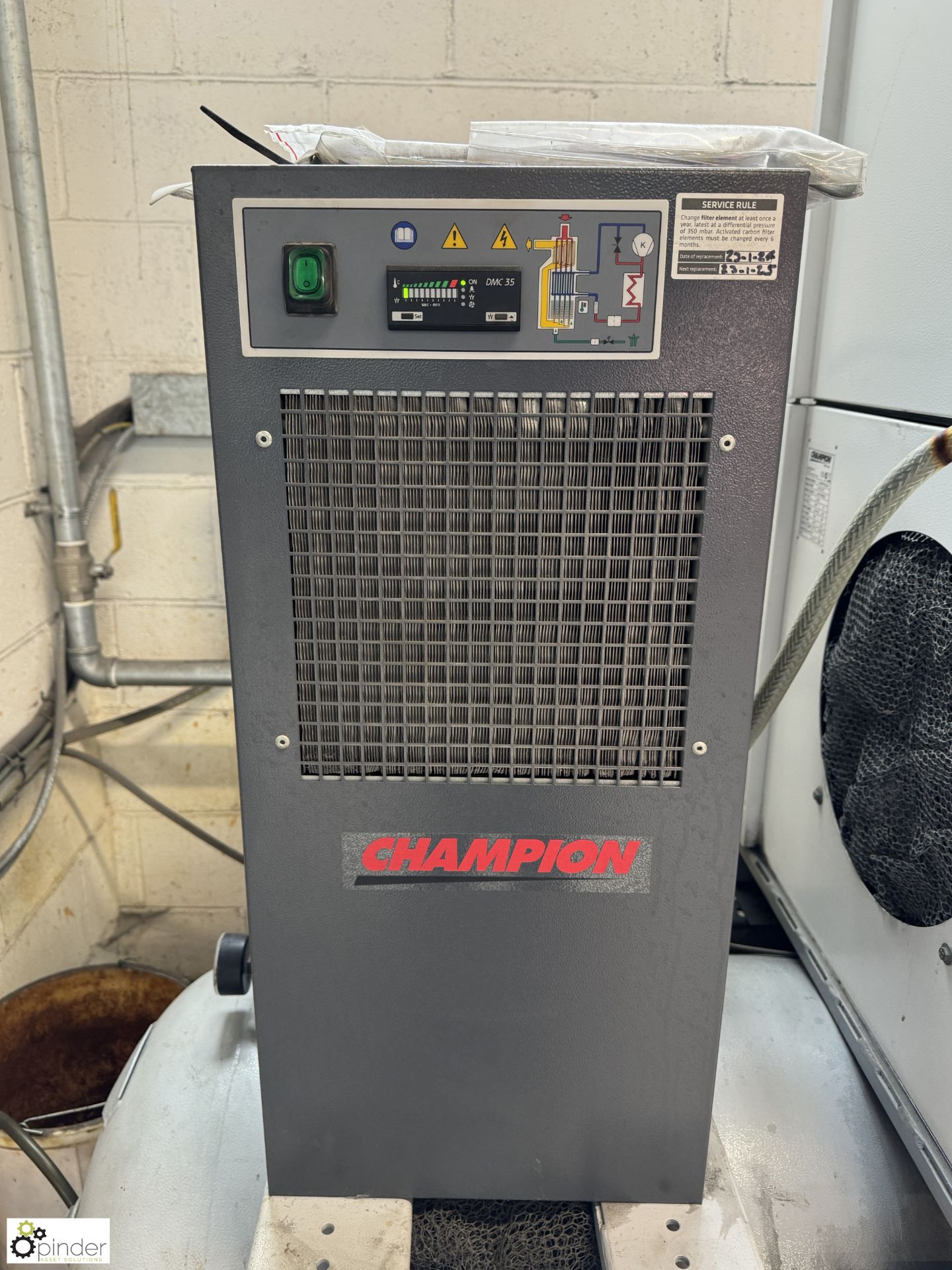 Champion FM22RS receiver mounted Rotary Screw Packaged Air Compressor, max pressure 10bar, 22kw, - Image 7 of 12