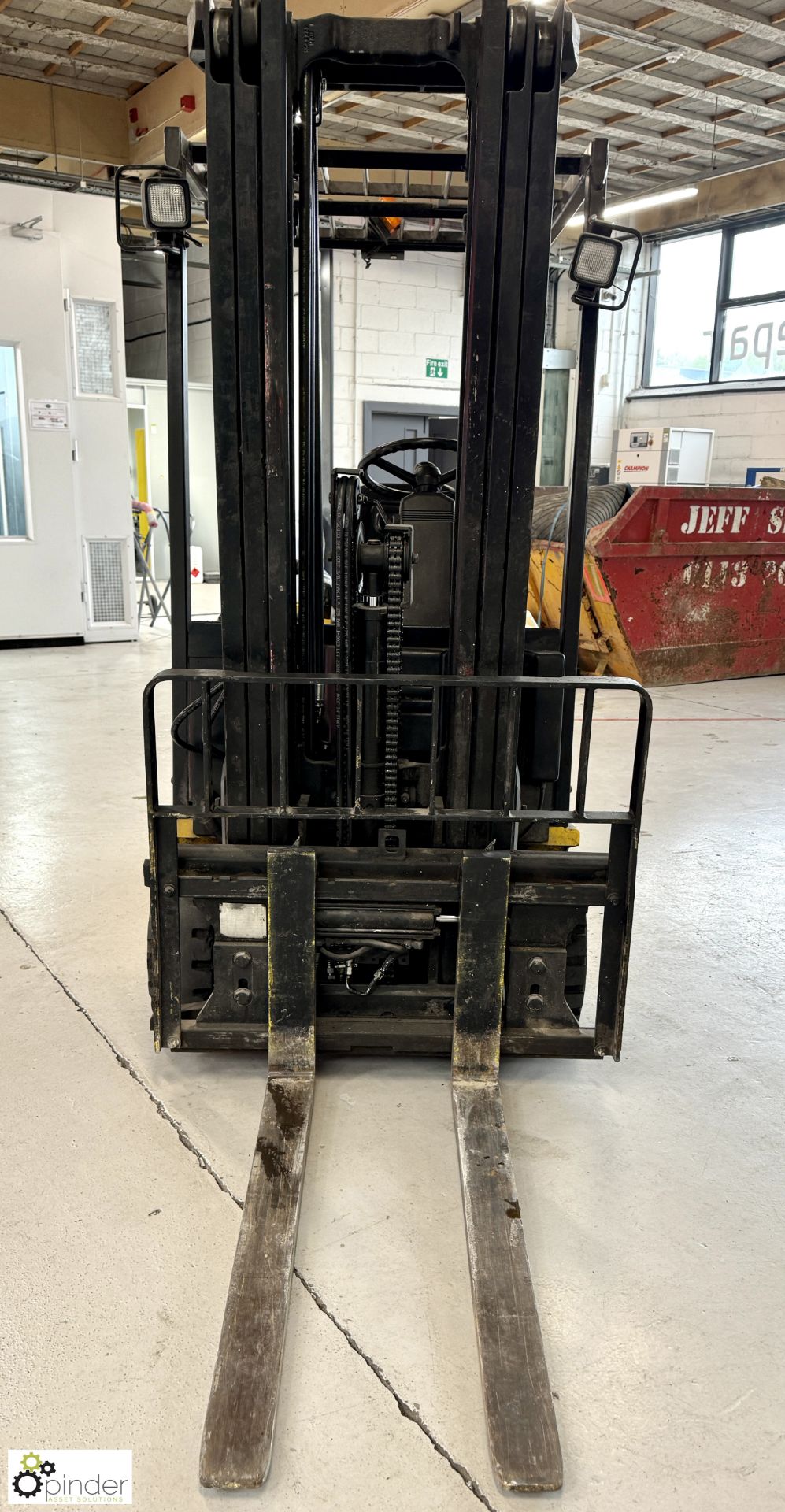 Yale ERP16AFE2130 electric 3-wheel cantilever Forklift Truck, 1460kg capacity, 4191hours, triplex - Image 8 of 15