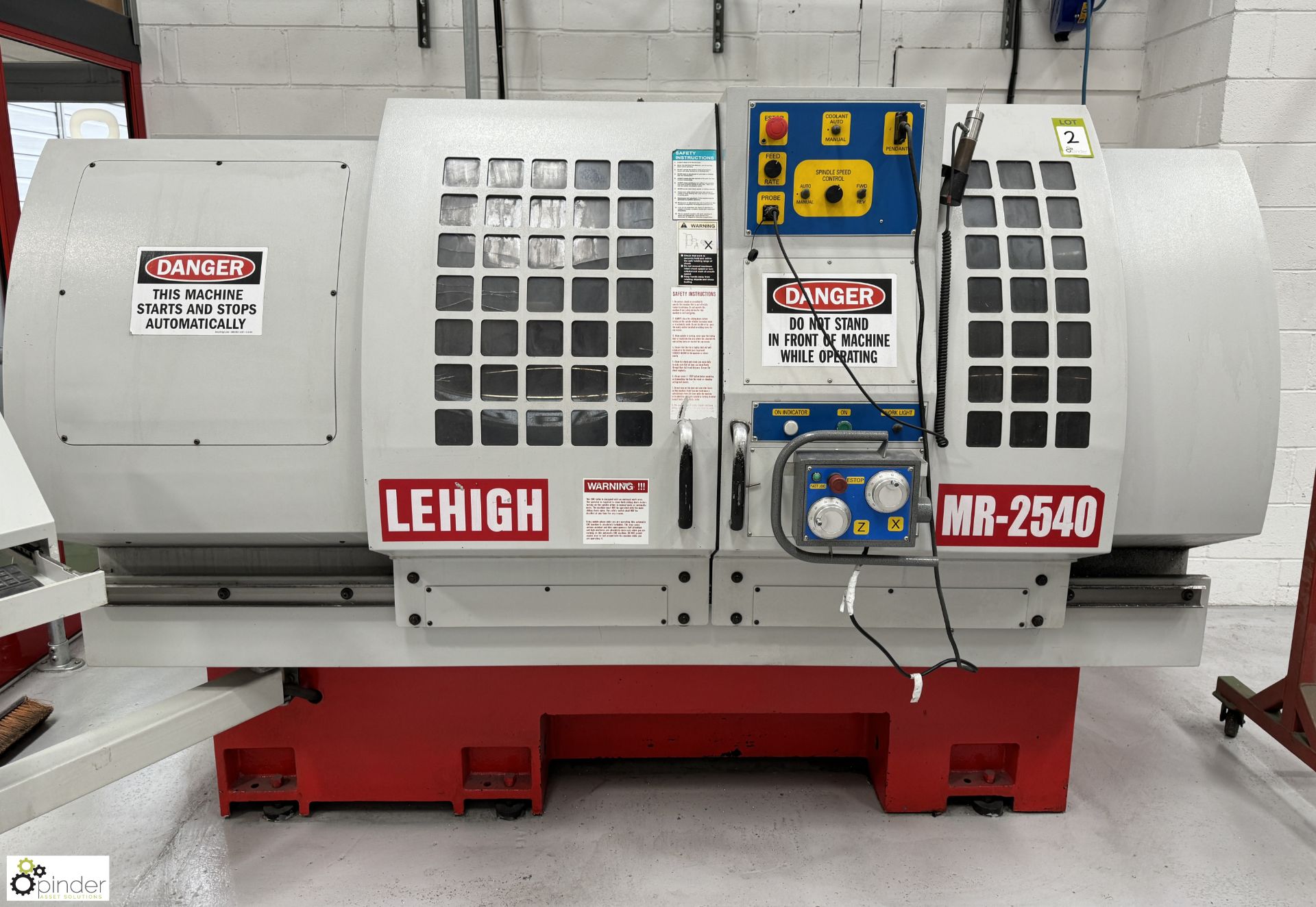Lehigh MR-2540-Frame CNC Wheel Lathe, year 2015, serial number T0115050123 - Image 2 of 15