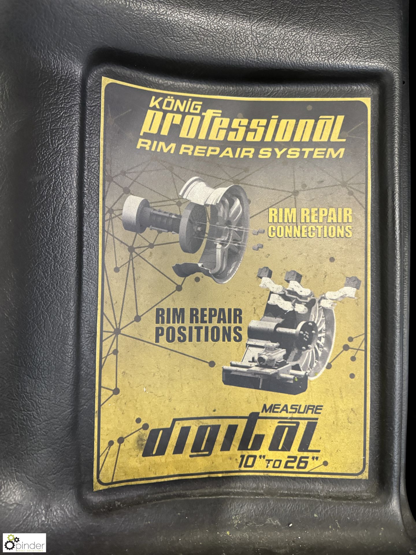 Atek Professional Digital Rim Repair System, rim capacity 10in to 26in, 380volts, year 2016, - Image 6 of 12