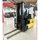 Yale ERP16AFE2130 electric 3-wheel cantilever Forklift Truck, 1460kg capacity, 4191hours, triplex
