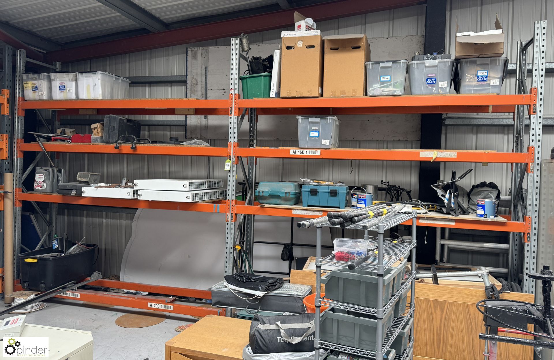 2 bays Dexion P90 boltless Racking comprising 3 uprights 600mm x 3000mm, 16 beams 2700mm x 50mm x - Image 2 of 7