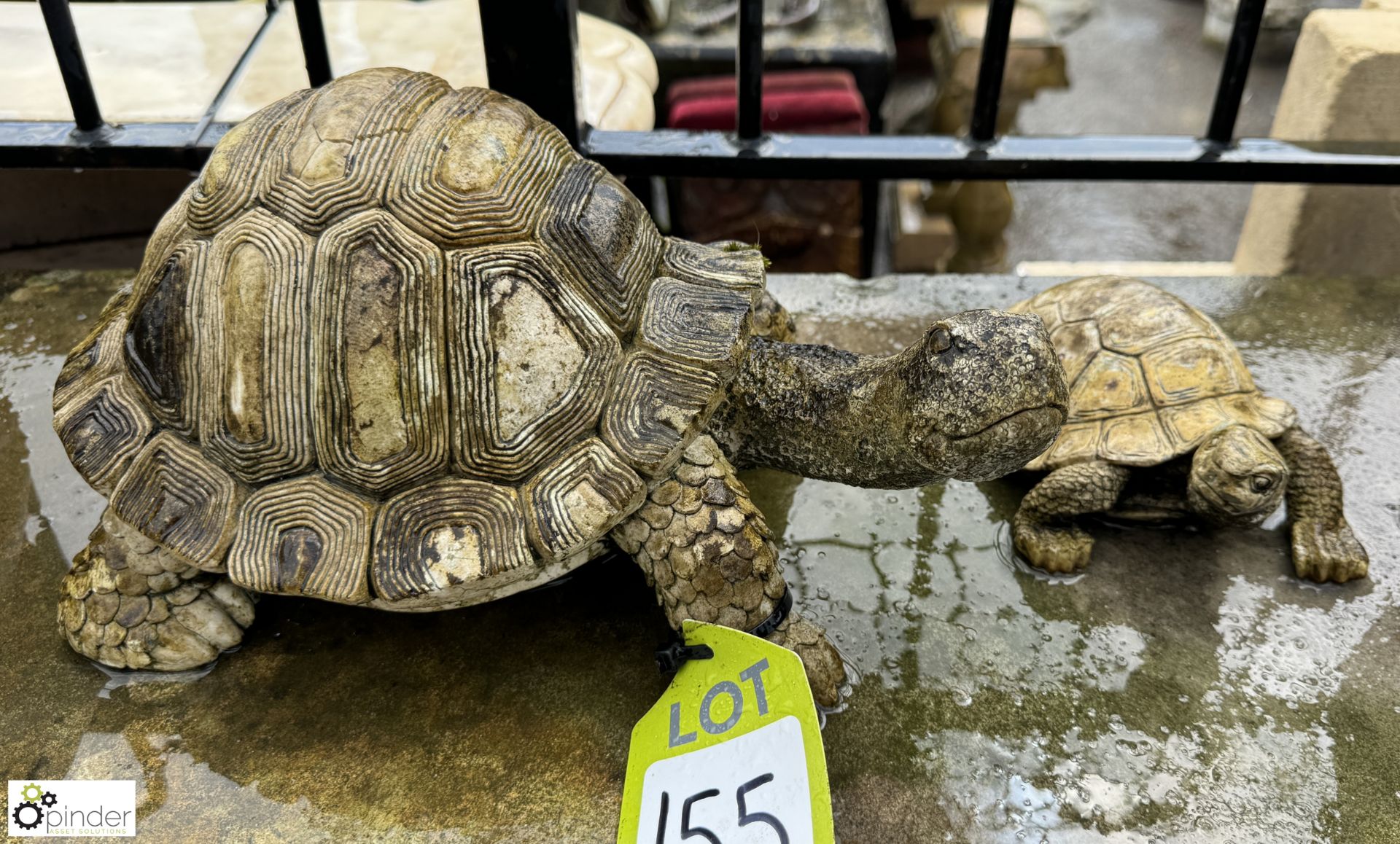 2 decorative tortoises Garden Statues - Image 2 of 6