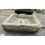 A Yorkshire stone Feed Trough, approx. 6in x 15in