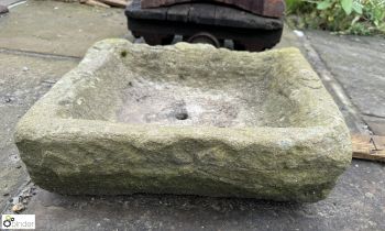 A Yorkshire stone Feed Trough, approx. 6in x 15in