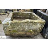 A large Georgian Yorkshire stone Courtyard Trough, approx. 20in x 32in x 36in